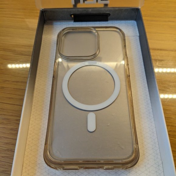 Apple iPhone 14 Pro Case - Urban Armor Gear (UAG) Clear with Wireless Charging - Picture 1 of 5